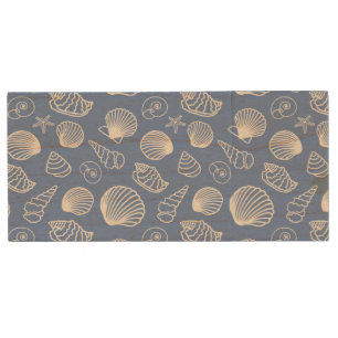 Sassy Seashell Pattern Wood USB Flash Drive