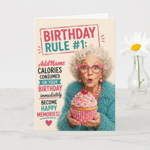 Sassy Senior Birthday - Add Name Card