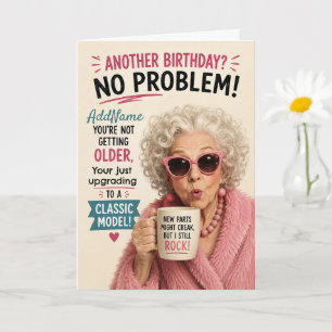 Sassy Senior Birthday  - Add Name Card