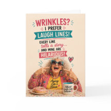 Sassy Senior Birthday Laugh Lines