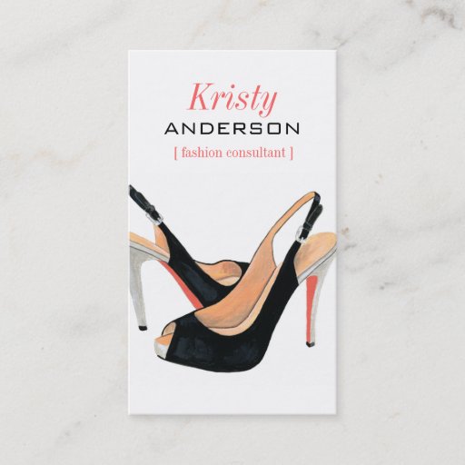 Customizable Sassy Shoes Business Card