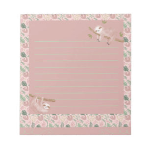 Sassy Sloth Notepad