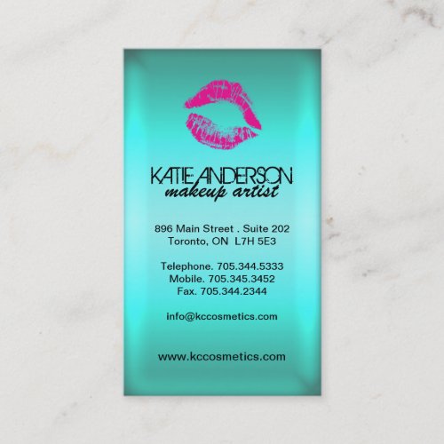 Sassy Smooch Lips Business Cards
