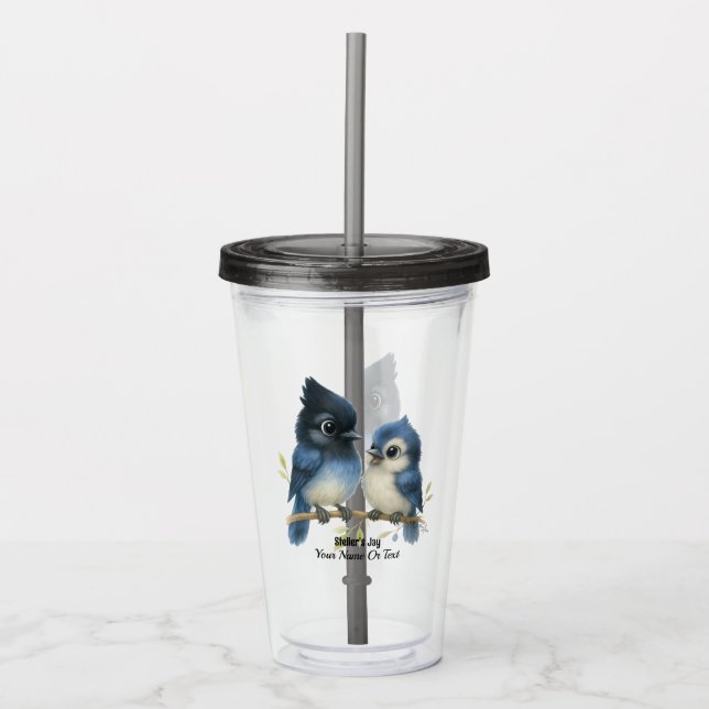 Sassy Steller's Jay  Acrylic Tumbler (Front)