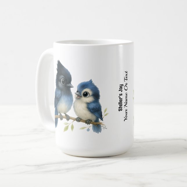 Sassy Steller's Jay  Coffee Mug (Front Left)