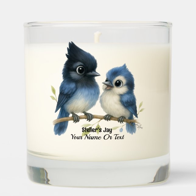 Sassy Steller's Jay  Scented Candle (Front)