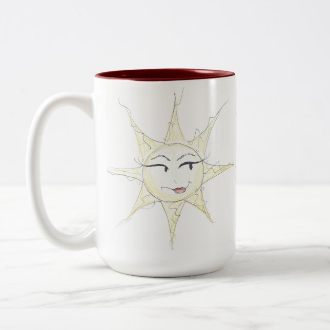 Sassy sun coffee mug (Left)