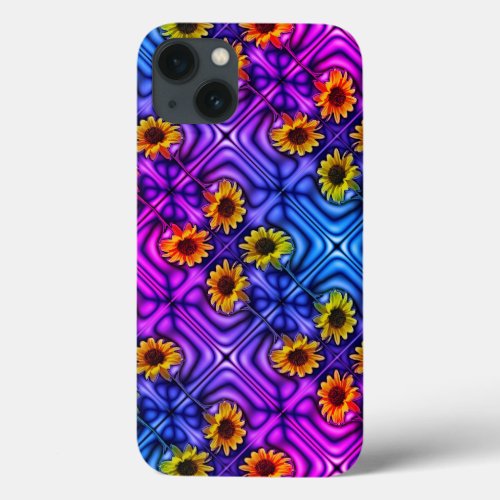 Sassy Sunflowers purple iPhone 13 Case