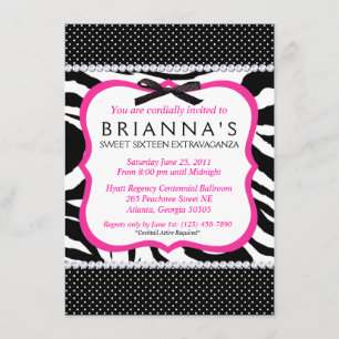 Sassy Sweet Sixteen Invite
