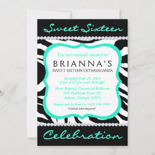 Sassy Sweet Sixteen Invite