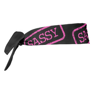 "SASSY" TIE HEADBAND