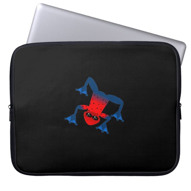 Sassy Tree Frog (Red) Laptop Sleeve (Front)