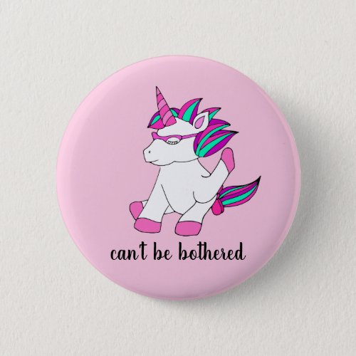 Sassy Unicorn Button