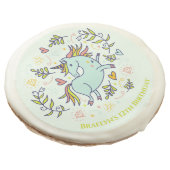 Sassy Unicorn Magical Birthday Sugar Cookie (Angled)