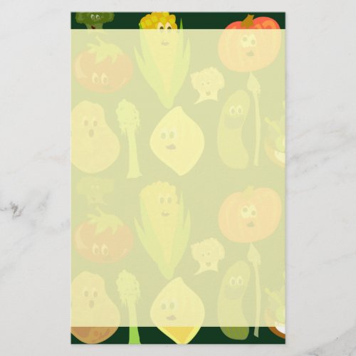 Sassy Veggies Stationery