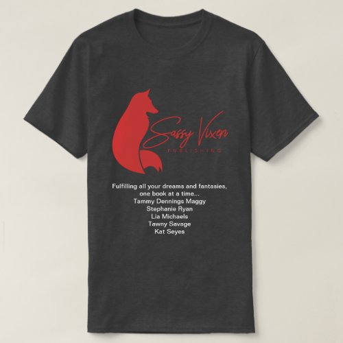 Sassy Vixen Publishing Exclusive Authors Red Vixen T_Shirt