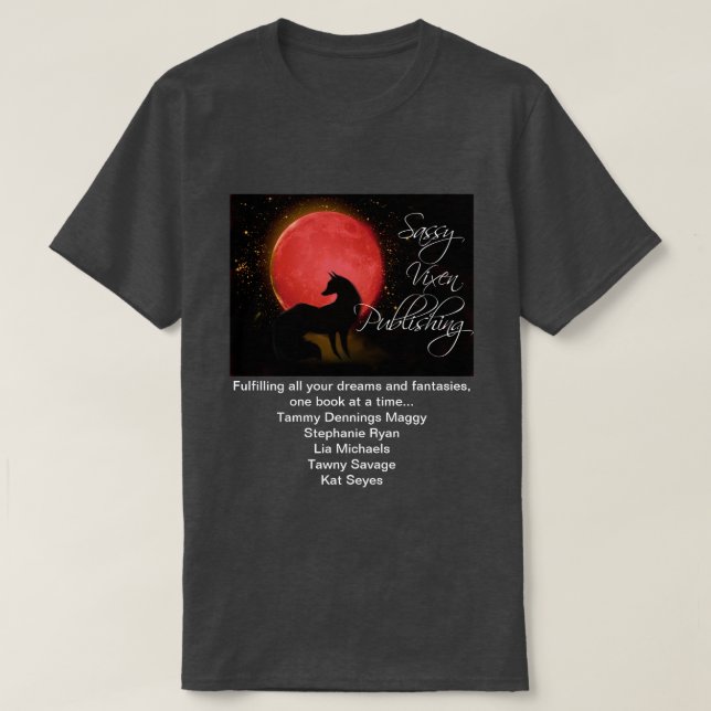 Sassy Vixen Publishing Exclusive Authors T-Shirt (Design Front)