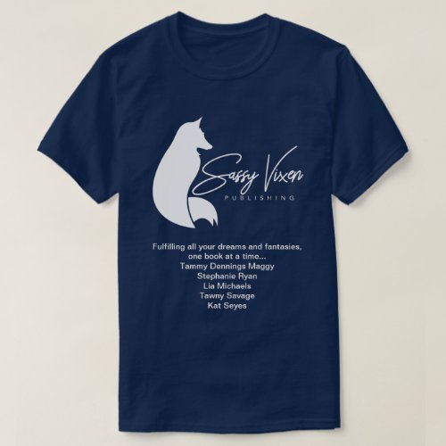 Sassy Vixen Publishing Exclusive Authors Wht Vixen T_Shirt