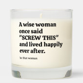 Sassy Wise Woman Scented Candle (Front)