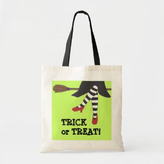 Sassy Witch Halloween Trick or Treat Bag