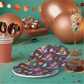 Sassy Witch Moped Pattern –Cute Pastel Witches  Paper Plates