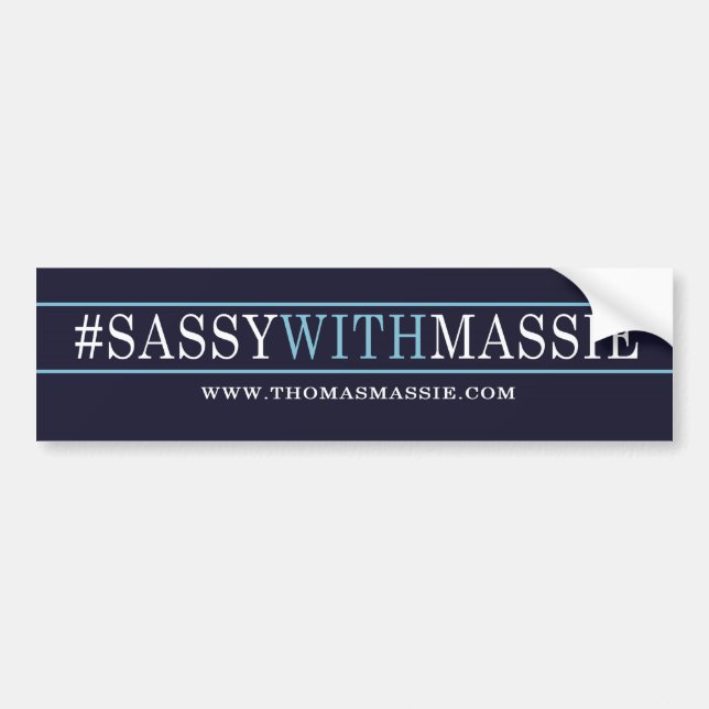 Sassy with Massie Bumper Sticker (Front)