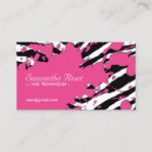Sassy Zebra Print Business Cards