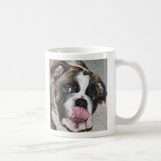Sassydog I SMELL BACON bulldog mug (Right)