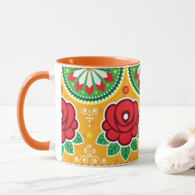 Sasta Nasha Mug with Traditional Pakistan Truck Ar (With Donut)