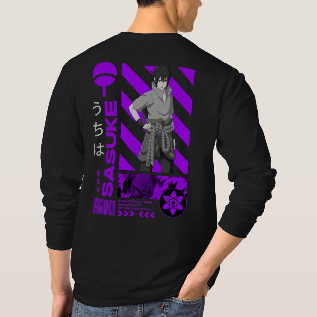 SASUKE ANIME T-Shirt (Back)