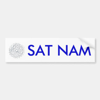 SAT NAM bumper sticker