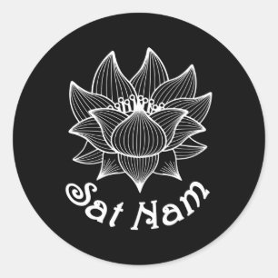 Sat Nam Kundalini Yoga Spiritual Classic Round Sticker