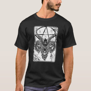 Satan 666 Baphomet Antichrist Lucifer Occult Goat T-Shirt