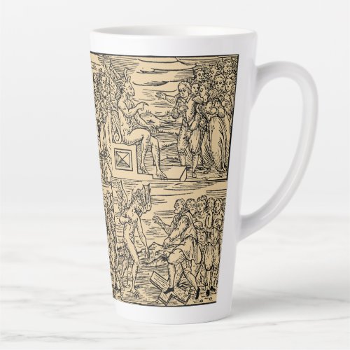Satan and His Witches Collage 17oz Latte Mug
