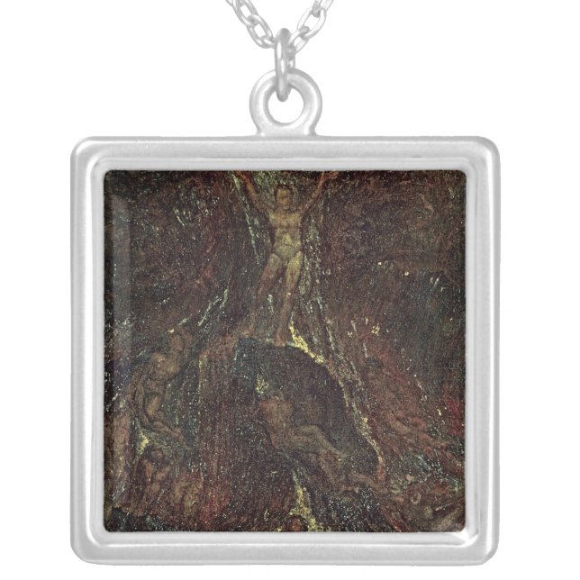 Satan Calling up his Legions Silver Plated Necklace (Front)