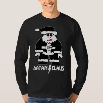 Satan Claus Funny Xmas T Shirt by BooPooBeeDooTShirts at Zazzle