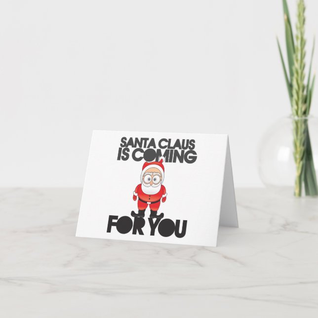 Satan Claus Humor Holiday Card (Front)