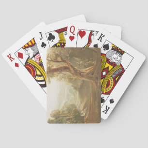 Satan Contemplating Adam and Eve in Paradise, from Poker Cards