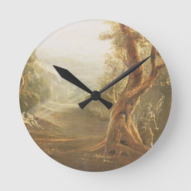 Satan Contemplating Adam and Eve in Paradise, from Round Clock (Front)