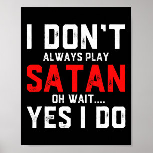 Satan Costume Devil Halloween Costume Satan Poster