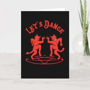 Satan Dance Baphomet Occult Satanism Card