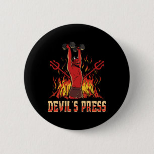 Satan Devil's Press Bodybuilding  Button