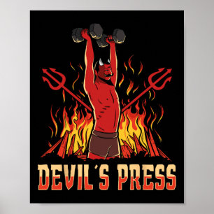Satan Devil's Press Bodybuilding Poster