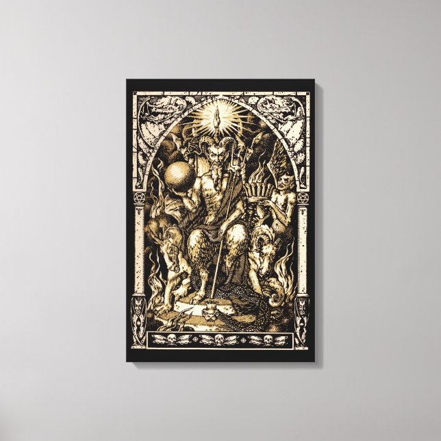 Satan Enthroned 16x24 Canvas Wall Art (Front)