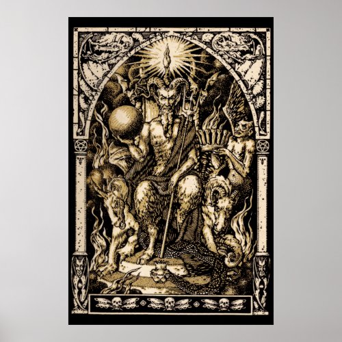 Satan Enthroned 24x36 Art Poster