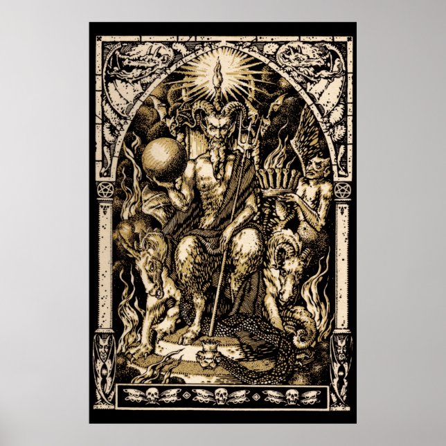 Satan Enthroned 24x36 Art Poster (Front)