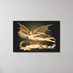 Satan & Eve 36x24 Stretched Canvas Artwork-