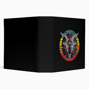 Satan Goat, Goat Gift 3 Ring Binder