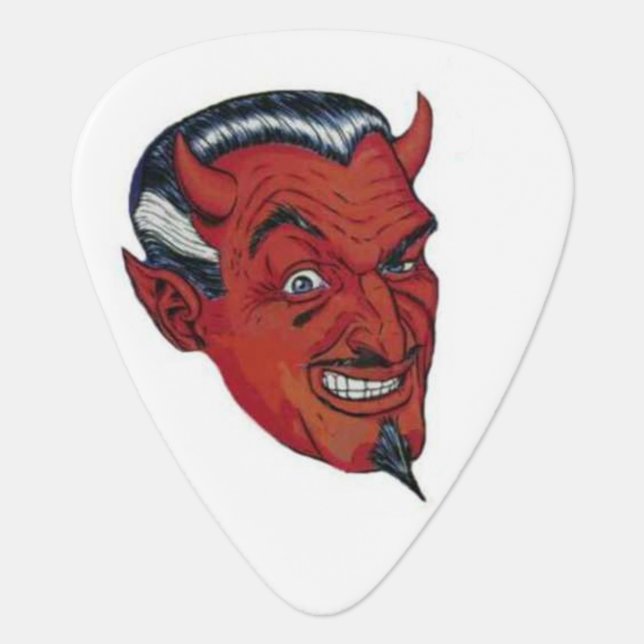 satan guitar pick (Front)