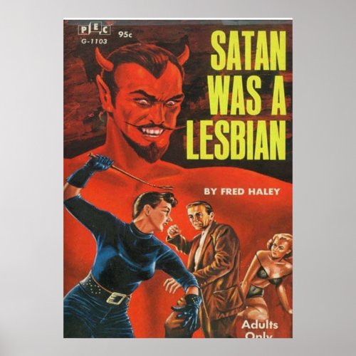 Satan is a lesbian poster